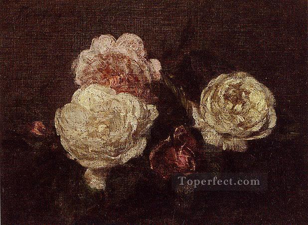 Flowers Roses2 flower painter Henri Fantin Latour Oil Paintings